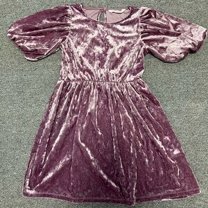 H&M Mauve Velvet Dress